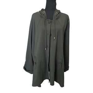 ⭐️NWOT Christian Siriano New York Olive Green Jacket Sz 3X